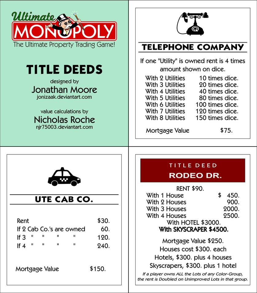 original monopoly board game rules